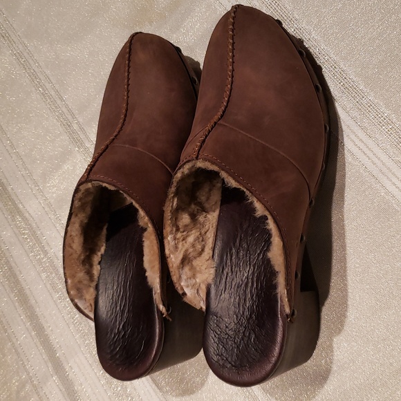 UGG Genuine Shearling Platform Clogs KASSI Women's 10 - Picture 10 of 17